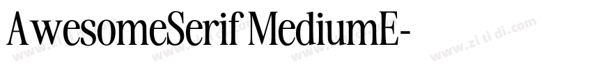 AwesomeSerif MediumE字体转换